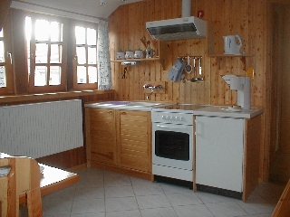 Küche der Ferienwohnung, Kochbereich